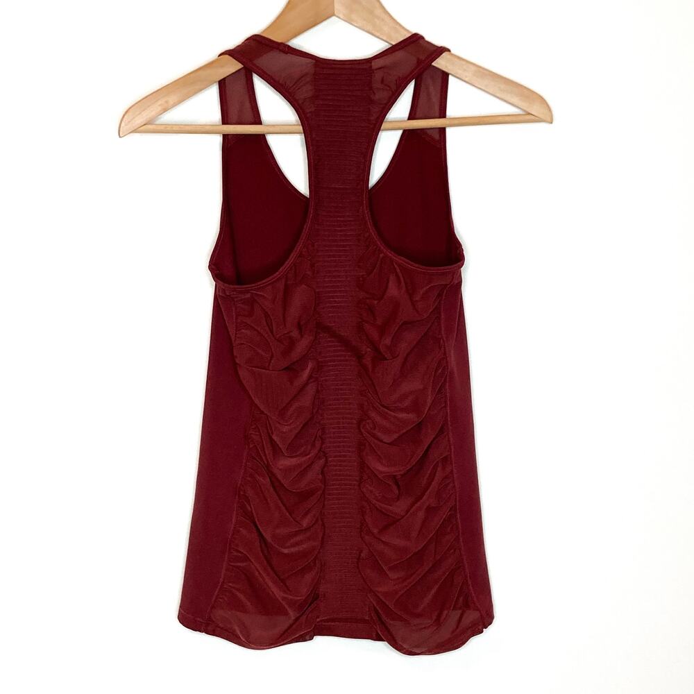 Athleta Bakasana Mesh Back Ruched Tank Size XS - Picture 7 of 10